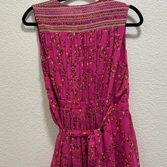 Diane Von Furstenberg Pink Floral Midi Dress - Picture 6 of 7